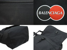 画像をギャラリービューアに読み込む, BALENCIAGA バレンシアガ ナイロンショルダーバッグ 斜めがけ 620258 1000 V 527505 ブラック レッド ホワイト 美品 中古 51973