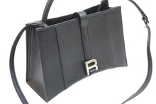 画像をギャラリービューアに読み込む, 極美品 BALENCIAGA バレンシアガ ハンドバッグ アワーグラス 619669 ブラック シルバー金具 中古 51977