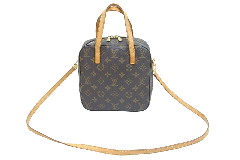 LouisVuitton Spontini 2WAY Bag Handbag Shoulder Bag M47500 Brown Good Condition Used 51996