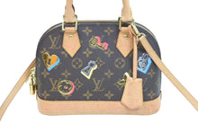 画像をギャラリービューアに読み込む, LOUIS VUITTON ルイヴィトン ハンドバッグ 2wayバッグ モノグラム ラブロック アルマBB ブラウン FL4188 ゴールド金具 中古 51997