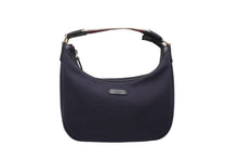 画像をギャラリービューアに読み込む, GUCCI グッチ ワンショルダーバッグ A9235658 レザー キャンバス ネイビー ホワイト レッド ゴールド金具 美品 中古 52006