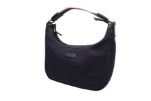 画像をギャラリービューアに読み込む, GUCCI グッチ ワンショルダーバッグ A9235658 レザー キャンバス ネイビー ホワイト レッド ゴールド金具 美品 中古 52006