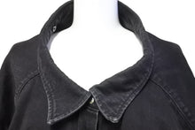 画像をギャラリービューアに読み込む, バレンシアガ BALENCIAGA 471209 TUE14 Pinched Collar Denim Shirt ピンチドカラーデニム ブラック 中古 52012