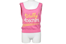 画像をギャラリービューアに読み込む, MOSCHINO モスキーノ ニット セーター レディース 3XA08834100 ピンク コットン サイズ36 美品 中古 52015