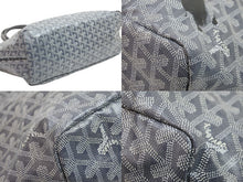 Load image into Gallery viewer, GOYARD ゴヤール トートバッグ サンルイ PM グレー マーカージュ ブラック 限定品 ヘリンボーン ポーチ付き 美品 中古 52017
