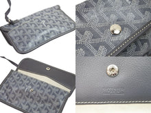 Load image into Gallery viewer, GOYARD ゴヤール トートバッグ サンルイ PM グレー マーカージュ ブラック 限定品 ヘリンボーン ポーチ付き 美品 中古 52017