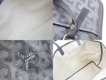 Load image into Gallery viewer, GOYARD ゴヤール トートバッグ サンルイ PM グレー マーカージュ ブラック 限定品 ヘリンボーン ポーチ付き 美品 中古 52017