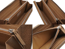 Load image into Gallery viewer, 極美品 Maison Margiela メゾンマルジェラ 長財布 ジップアラウンドウォレット ブラウン レザー シルバー金具 中古 52034
