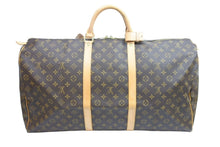 画像をギャラリービューアに読み込む, LOUIS VUITTON ルイ・ヴィトン ボストンバッグ キーポル60 M41412 ブラウン PVC レザー ゴールド金具 美品 中古 52038