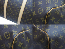 画像をギャラリービューアに読み込む, LOUIS VUITTON ルイ・ヴィトン ボストンバッグ キーポル60 M41412 ブラウン PVC レザー ゴールド金具 美品 中古 52038
