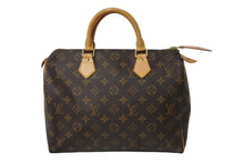 画像をギャラリービューアに読み込む, LOUIS VUITTON ルイ・ヴィトン Speedy スピーディー 30 モノグラム PVC レザー ゴールド金具 M41526 美品 中古 52039