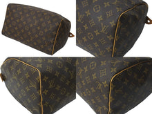 画像をギャラリービューアに読み込む, LOUIS VUITTON ルイ・ヴィトン Speedy スピーディー 30 モノグラム PVC レザー ゴールド金具 M41526 美品 中古 52039