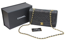 画像をギャラリービューアに読み込む, CHANEL シャネル ショルダーバッグ ラムスキン シングルフラップ シングルチェーンバッグ ダイアナ ゴールド金具 美品 中古 52046