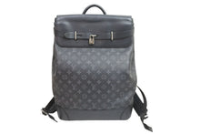 画像をギャラリービューアに読み込む, LOUIS VUITTON ルイ ヴィトン リュック スティーマーバックパック M44052 モノグラムエクリプスキャンバス ブラック 美品 中古52047