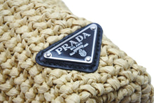 Load image into Gallery viewer, 極美品 PRADA プラダ ハンドバッグ かごバッグ スモール クロシェ トートバッグ ベージュ RAFIA 1BG422 2A2T F0018 中古 52049