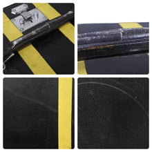 Load image into Gallery viewer, HERMES エルメス トランク スーツケース ブラック イエロー シルバー金具 刻印記載なし オーダー 良品 中古 52062