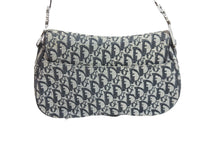 Load image into Gallery viewer, Dior ディオール トロッター ダブルサドル ショルダーバッグ キャンバス×レザー CDロゴ ブラック 美品 中古 52087