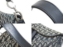 Load image into Gallery viewer, Dior ディオール トロッター ダブルサドル ショルダーバッグ キャンバス×レザー CDロゴ ブラック 美品 中古 52087