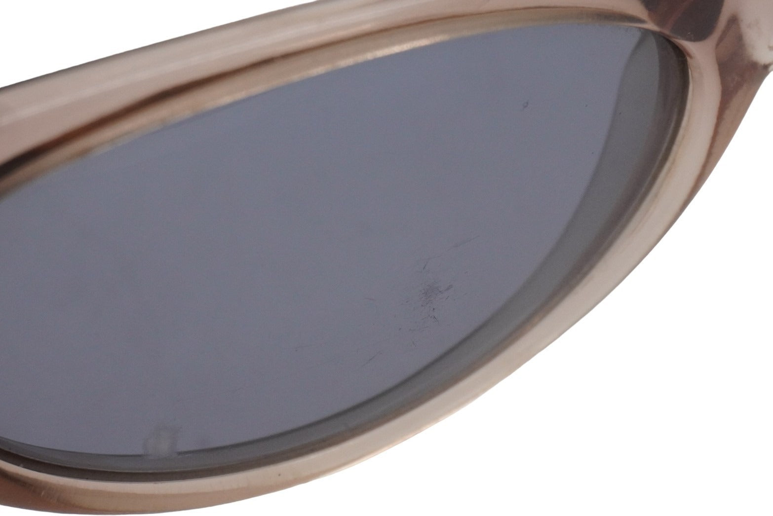 Versace ヴェルサーチ サングラス メガネ アイウェア 407 プラスチック クリアブラウン シルバー金具 美品  52099