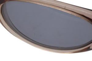 Versace ヴェルサーチ サングラス メガネ アイウェア 407 プラスチック クリアブラウン シルバー金具 美品  52099