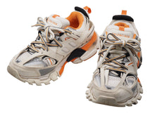 画像をギャラリービューアに読み込む, BALENCIAGA バレンシアガ スニーカー レディース 542436 TRACK TRAINER ホワイト オレンジ サイズ36 良品 中古 52133