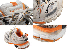 画像をギャラリービューアに読み込む, BALENCIAGA バレンシアガ スニーカー レディース 542436 TRACK TRAINER ホワイト オレンジ サイズ36 良品 中古 52133