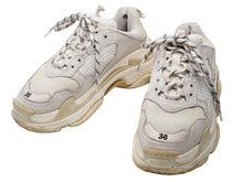 画像をギャラリービューアに読み込む, BALENCIAGA バレンシアガ スニーカー triple s トリプルS レディース ホワイト サイズ36 美品 中古 52136