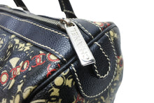 画像をギャラリービューアに読み込む, CHANEL シャネル ミニボストンバッグ ココトラベル 11番台 2007限定 PVC ブラック レッド ベージュ シルバー 美品 中古 52152