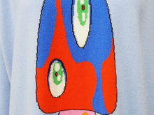 Load image into Gallery viewer, 極美品 Lucien Pellat-Finet ルシアンペラフィネ ニット 村上隆 マジックマッシュルーム ブルー カシミヤ サイズM 中古 52188