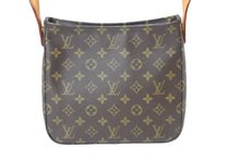 画像をギャラリービューアに読み込む, LouisVuitton ルイヴィトン ルーピングMM ショルダーバッグ M51146 FL0021 PVCコーティングキャンバス ブラウン 美品 中古 52197
