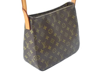 画像をギャラリービューアに読み込む, LouisVuitton ルイヴィトン ルーピングMM ショルダーバッグ M51146 FL0021 PVCコーティングキャンバス ブラウン 美品 中古 52197