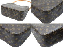 画像をギャラリービューアに読み込む, LouisVuitton ルイヴィトン ルーピングMM ショルダーバッグ M51146 FL0021 PVCコーティングキャンバス ブラウン 美品 中古 52197
