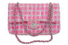 Load image into Gallery viewer, CHANEL シャネル ショルダーバッグ ツイード マトラッセ チェーンショルダーバッグ A01112 シルバー金具 美品 中古 52202