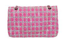Load image into Gallery viewer, CHANEL シャネル ショルダーバッグ ツイード マトラッセ チェーンショルダーバッグ A01112 シルバー金具 美品 中古 52202