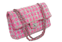 Load image into Gallery viewer, CHANEL シャネル ショルダーバッグ ツイード マトラッセ チェーンショルダーバッグ A01112 シルバー金具 美品 中古 52202