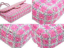 Load image into Gallery viewer, CHANEL シャネル ショルダーバッグ ツイード マトラッセ チェーンショルダーバッグ A01112 シルバー金具 美品 中古 52202