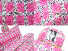 Load image into Gallery viewer, CHANEL シャネル ショルダーバッグ ツイード マトラッセ チェーンショルダーバッグ A01112 シルバー金具 美品 中古 52202