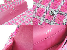 Load image into Gallery viewer, CHANEL シャネル ショルダーバッグ ツイード マトラッセ チェーンショルダーバッグ A01112 シルバー金具 美品 中古 52202
