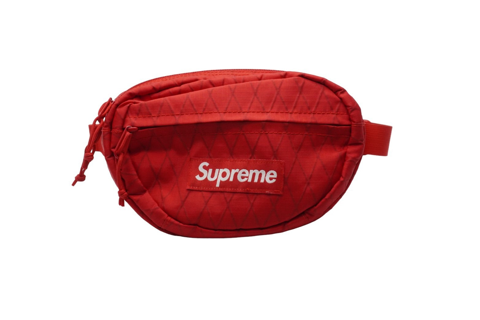 Supreme シュプリーム ウエストバッグ・ボディバッグ ポーチ ダイヤ柄 Supremeロゴ 刺繍ロゴ レッド ホワイト 美品 中古 52228  – Casanova Vintage