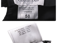 画像をギャラリービューアに読み込む, Christian Dior クリスチャンディオール キャップ ハット CPX04901B ブラック サイズ 58 美品 中古 52240