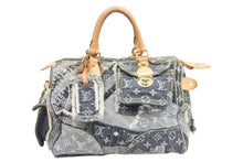 Load image into Gallery viewer, LOUISVUITTON ルイヴィトン スピーディ30 ミニボストンバッグ ハンドバッグ M95381 グレー ホワイト ゴールド金具 美品 中古 52269