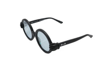 画像をギャラリービューアに読み込む, KAWS カウズ×SONS+DAUGHTERS サングラス メガネ キッズ用 ラウンド型 41-18-120 プラスチック ブラック 中古 52274