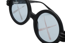 画像をギャラリービューアに読み込む, KAWS カウズ×SONS+DAUGHTERS サングラス メガネ キッズ用 ラウンド型 41-18-120 プラスチック ブラック 中古 52274