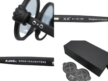 画像をギャラリービューアに読み込む, KAWS カウズ×SONS+DAUGHTERS サングラス メガネ キッズ用 ラウンド型 41-18-120 プラスチック ブラック 中古 52274