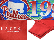 Load image into Gallery viewer, VINTAGE フィラデルフィア・フィアーズ MLB LOCKER LINE USA スウェット パーカー トレーナー XL コットン レッド 良品 中古 52303