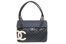 Load image into Gallery viewer, CHANEL シャネル ショルダーバッグ カンボンライン 9番台 ラムスキン ココマーク ブラック ピンク 美品 中古 52323