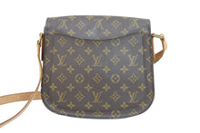 画像をギャラリービューアに読み込む, Louis Vuitton ルイヴィトン ショルダーバッグ サンクルーGM M51242 モノグラム ゴールド金具 美品 中古 52328