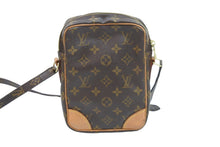 画像をギャラリービューアに読み込む, LOUIS VUITTON ルイ・ヴィトン モノグラム ダヌーブ ショルダーバッグ M45266 ゴールド金具 ロゴ 良品 中古 52329