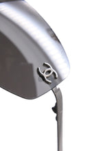 画像をギャラリービューアに読み込む, CHANEL シャネル ココマーク サングラス シルバー アイウェア メガネ 小物 57□19 4002 良品 中古 52334