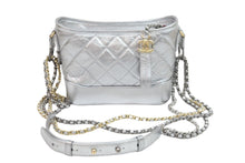 画像をギャラリービューアに読み込む, CHANEL シャネル ショルダーバッグ ガブリエル ヴィンテージカーフ チェーンショルダーバッグ 24番台 シルバー×ゴールド金具